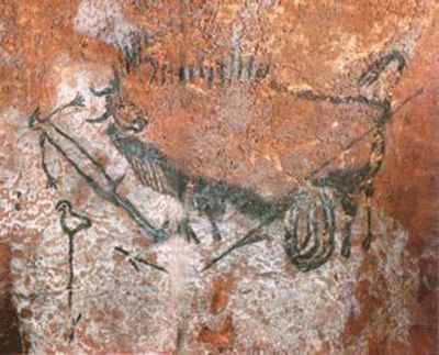 Scène du puits (grotte de Lascaux, 17000 ans avant J.C.)