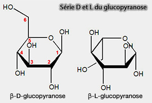 Série D et L du glucopyranose