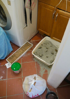 Mauvais emplacement et
manque de nettoyage