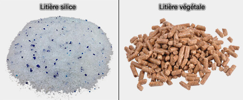Litières : silice et végétale