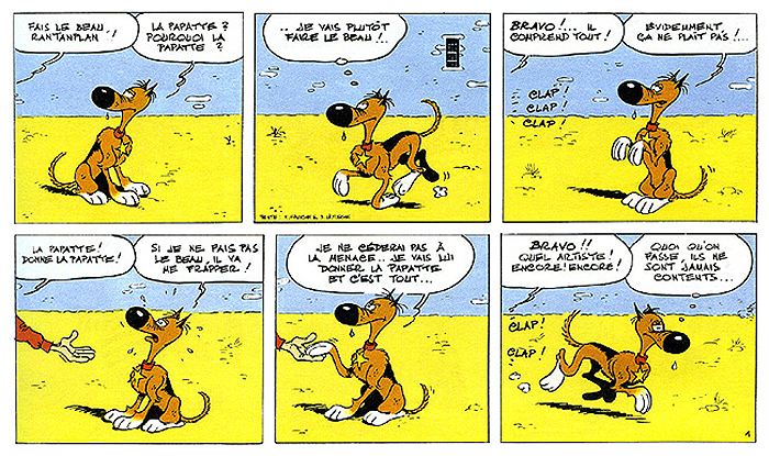 Rantanplan et la communication verbale humaine