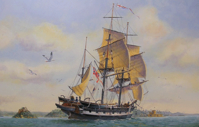 HMS Beagle près de Sydney (1838) HMS Beagle