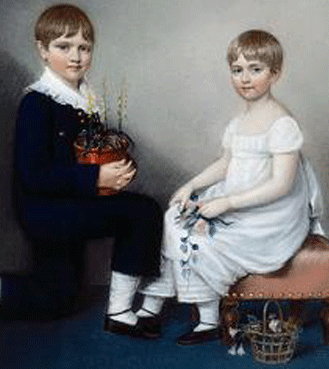 Charles et Catherine Darwin en 1816