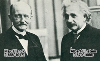 Max Planck et Albert Einstein